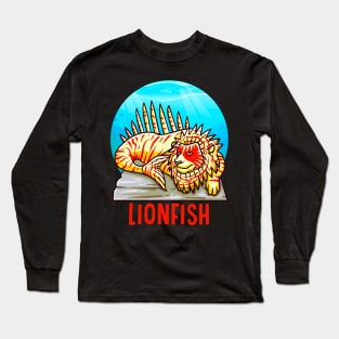 Funny Rare Animals | Exotic Aquarium Fish Gifts | Lionfish Long Sleeve T-Shirt